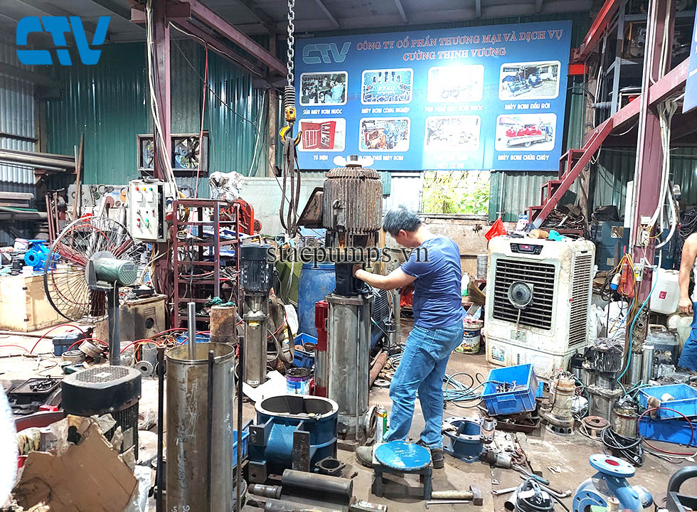 Bảo dưỡng, sửa chữa bơm trục đứng Grundfos