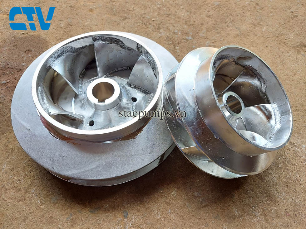 Gia công cánh máy bơm (bánh xe công tác) theo yêu cầu inox, gang, đồng