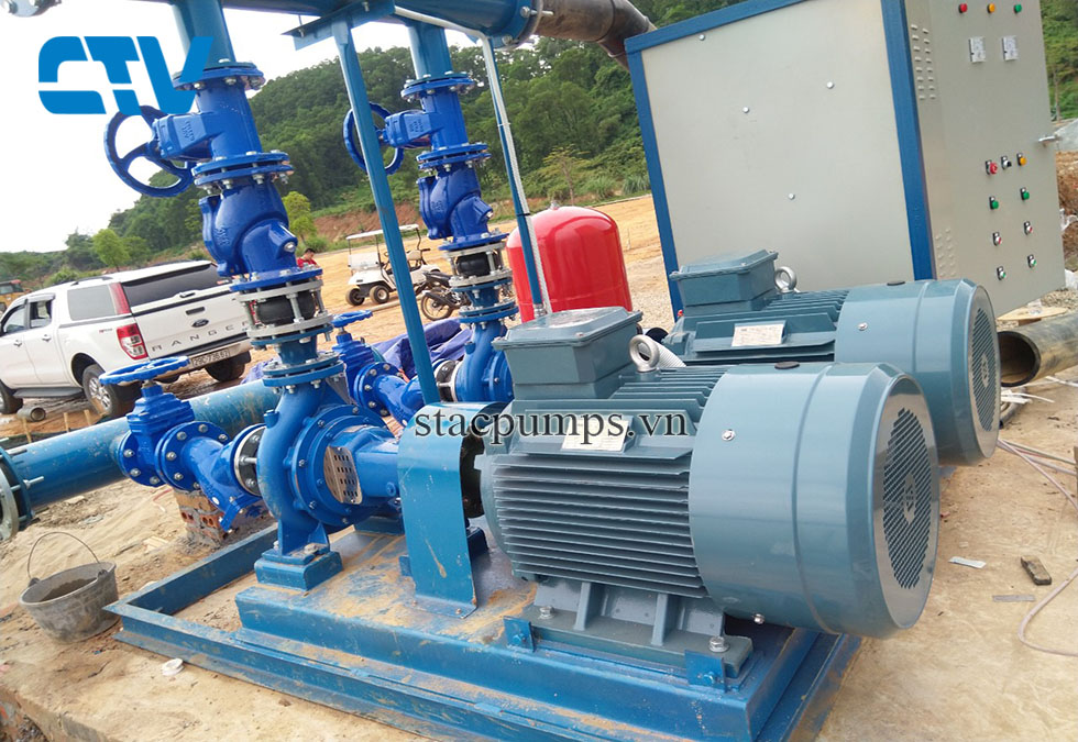 Lắp đặt cụm bơm tăng áp công nghiệp cho chung cư, khu công nghiệp