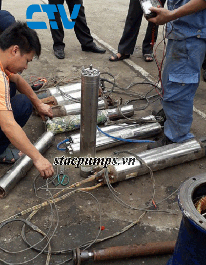 Máy bơm hỏa tiễn giếng khoan không lên nước và cách khắc phục