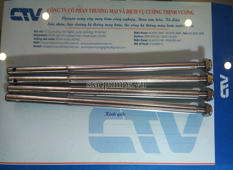 Khắc phục trục bơm khi máy bơm bị hỏng trục, mòn trục