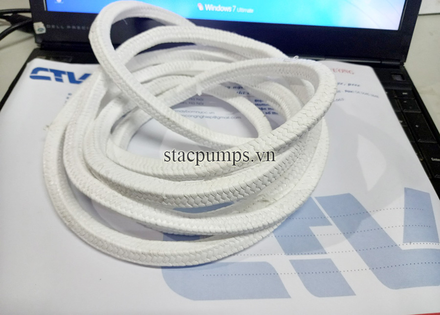 Dây tết chèn, sợi túp làm kín máy bơm 14 mm - Phụ tùng máy bơm
