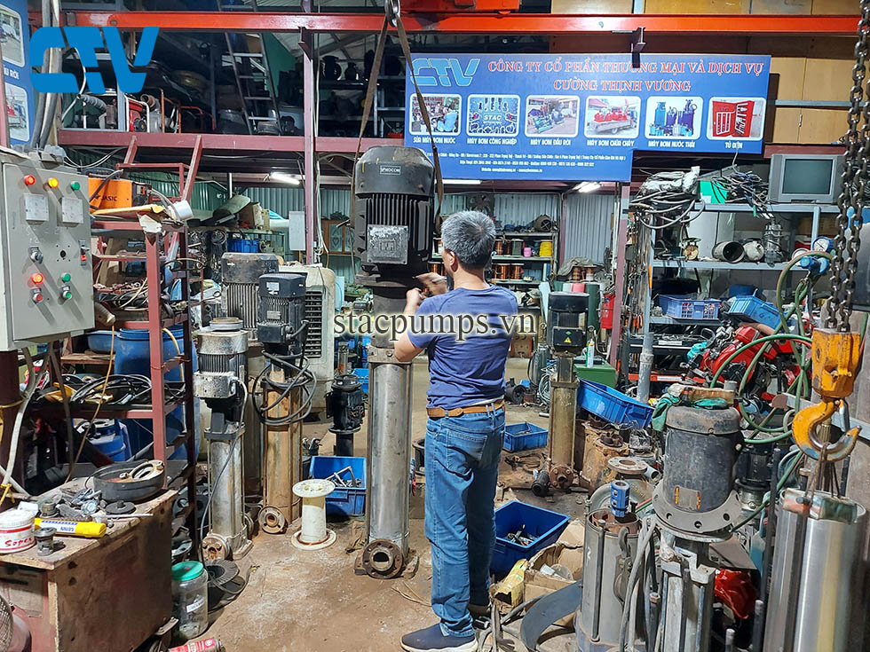 Bảo dưỡng, sửa chữa bơm đa tầng cánh trục đứng STAC