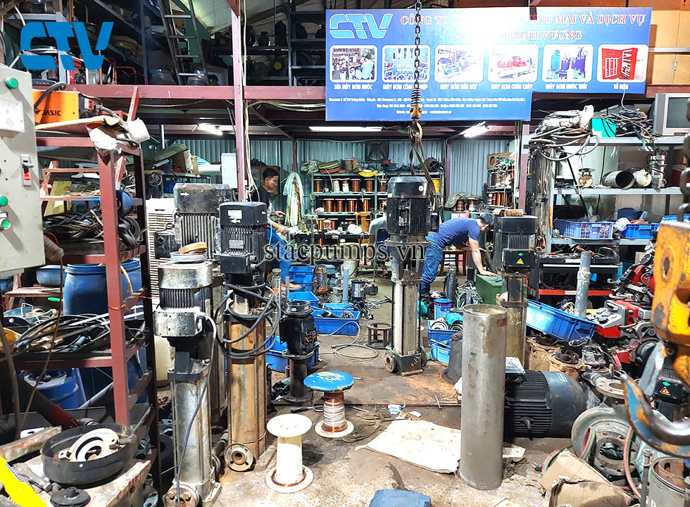 Bảo dưỡng, sửa chữa máy bơm đa tầng cánh trục đứng uy tín, chất lượng